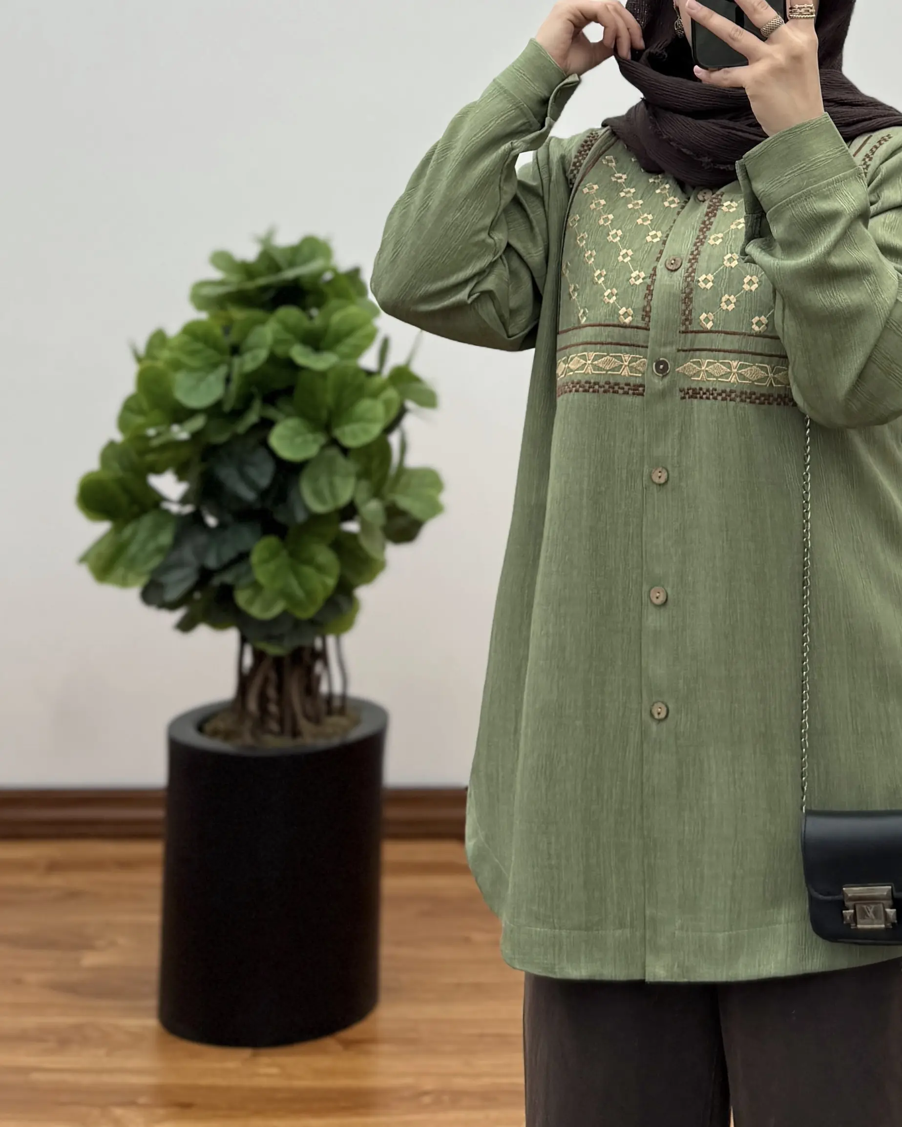 تونیک مانتویی بلند زنانه مدل عسل